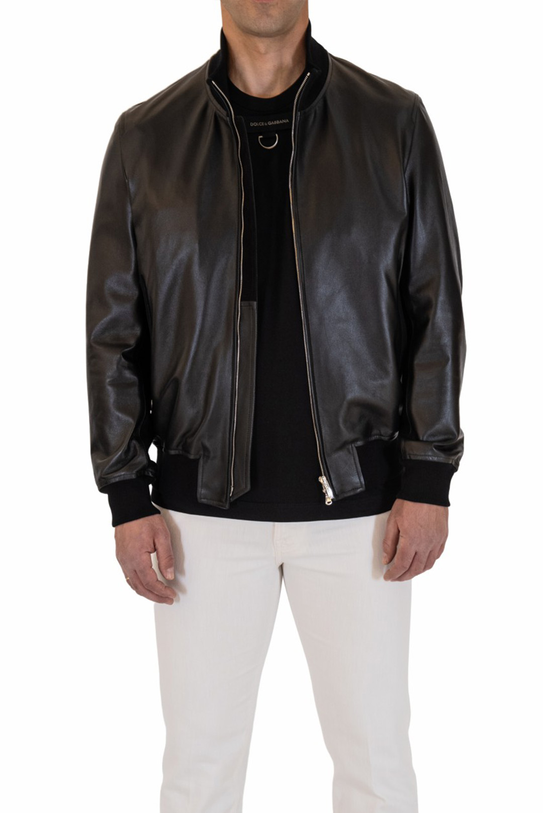 CORTIGIANI LEATHER JACKET